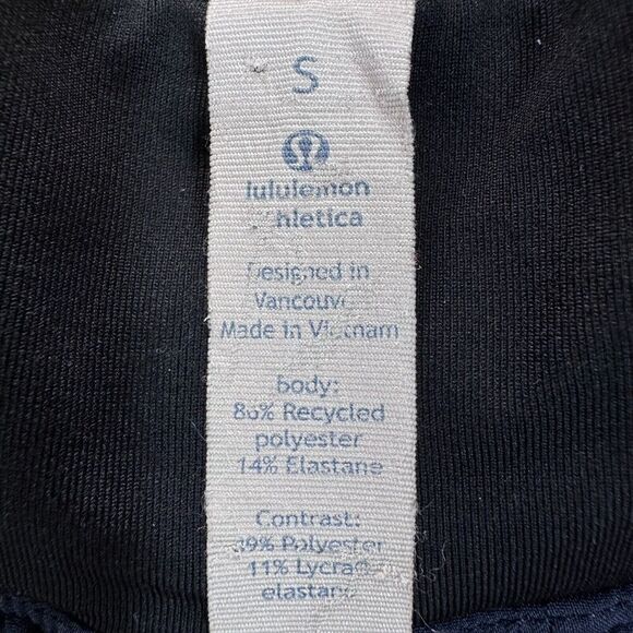 Lululemon The Linerless Shorts Men Sz S Navy Blue Drawstring Gym Running Active - Picture 8 of 10